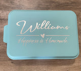 Personalized 9x13 Baking Dish - Cake Pan - Casserole Dish - Aluminum Baking Dish with Personalized Lid - multiple colors available