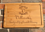 Personalized Engraved Bamboo Wood Cutting Board