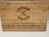 Personalized Engraved Bamboo Wood Cutting Board
