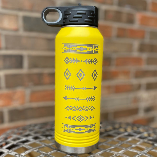 Personalized Water Bottle With Straw Lid, Custom Engraved Water