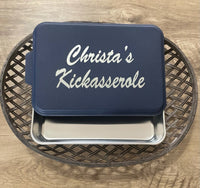 Personalized 9x13 Baking Dish - Cake Pan - Casserole Dish - Aluminum Baking Dish with Personalized Lid - multiple colors available