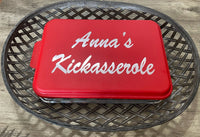 Personalized 9x13 Baking Dish - Cake Pan - Casserole Dish - Aluminum Baking Dish with Personalized Lid - multiple colors available