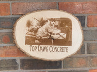 Personalized Rustic Custom Wood Photo - Round Bass Wood