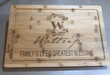 Personalized Engraved Bamboo Wood Cutting Board