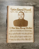 Custom Laser Engraved Wood Photograph-Wedding-Love