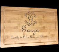Personalized Engraved Bamboo Wood Cutting Board