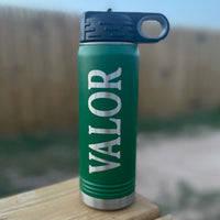 20 oz. or 32 oz. Personalized Polar Camel Water Bottle - Custom Engraved Insulated Water Bottle with leakproof lid and straw - Customized Water Bottle