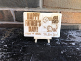 Personalized Engraved Wood Postcard- Father’s Day Gift