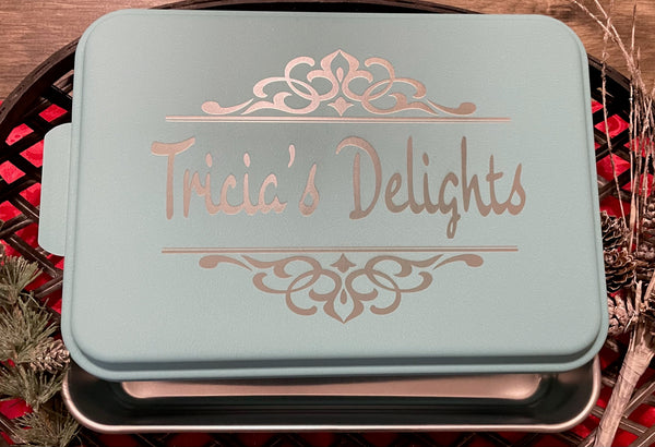 Personalized 9x13 Baking Dish - Cake Pan - Casserole Dish