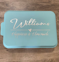 Personalized 9x13 Baking Dish - Cake Pan - Casserole Dish - Aluminum Baking Dish with Personalized Lid - multiple colors available