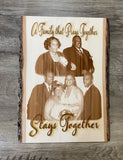 Custom Laser Engraved Wood Photograph-Wedding-Love