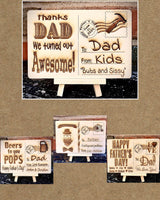 Personalized Engraved Wood Postcard- Father’s Day Gift