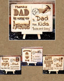 Personalized Engraved Wood Postcard- Father’s Day Gift