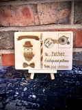 Personalized Engraved Wood Postcard- Father’s Day Gift