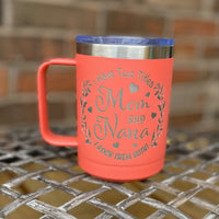 15 oz Polar Camel Coffee Mug with Slider Lid - Personalized Engraved Coffee Cup