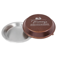 9" Aluminum Pie Pan with Personalization - Engraved Pie Plate - Custom Pie Dish
