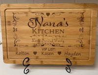 Personalized Engraved Bamboo Wood Cutting Board