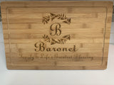 Personalized Engraved Bamboo Wood Cutting Board