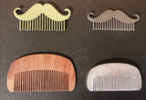 Personalized Beard Comb - Engraved Mustache Comb - moustache comb