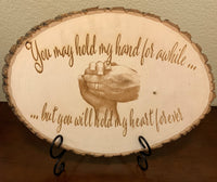 Personalized Rustic Custom Wood Photo - Round Bass Wood